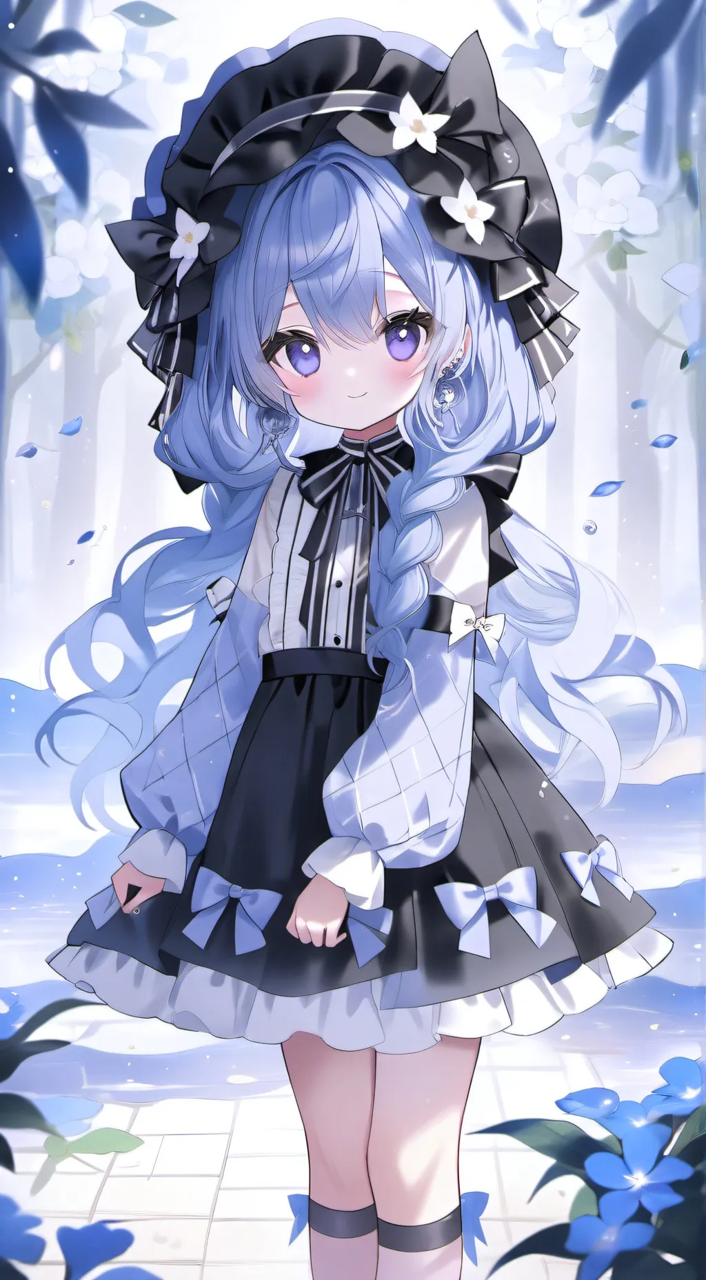 ai character: Chloe 🩵🌷 background