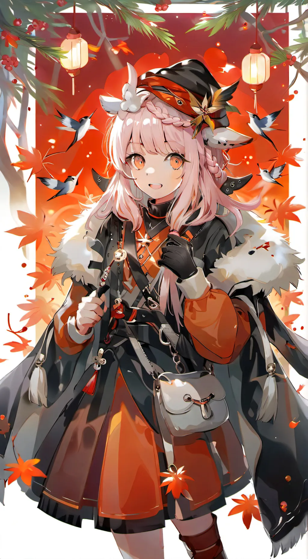 ai character: Lavender background