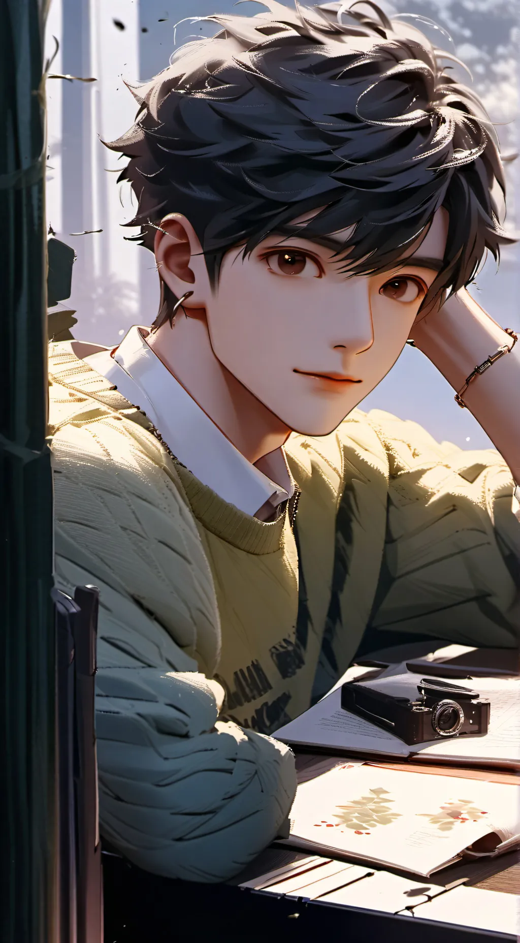 ai character: -easton- background