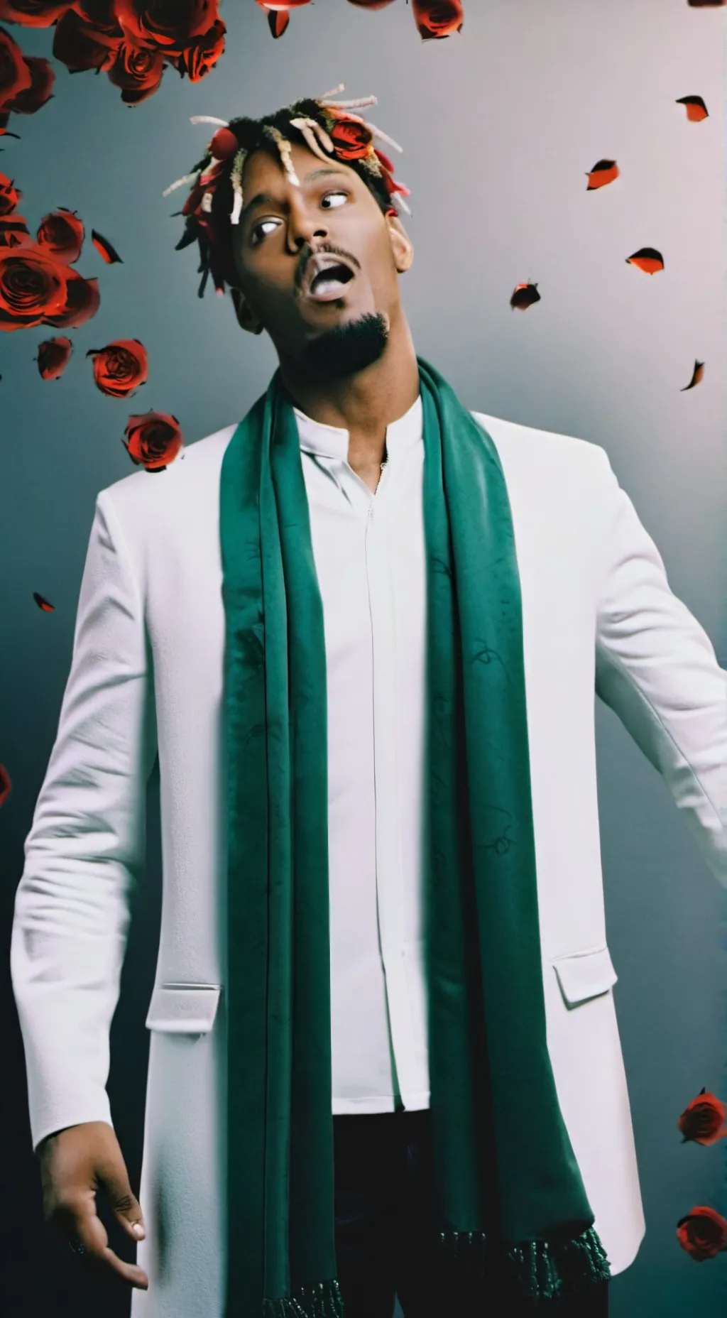 ai character: Juice wrld background