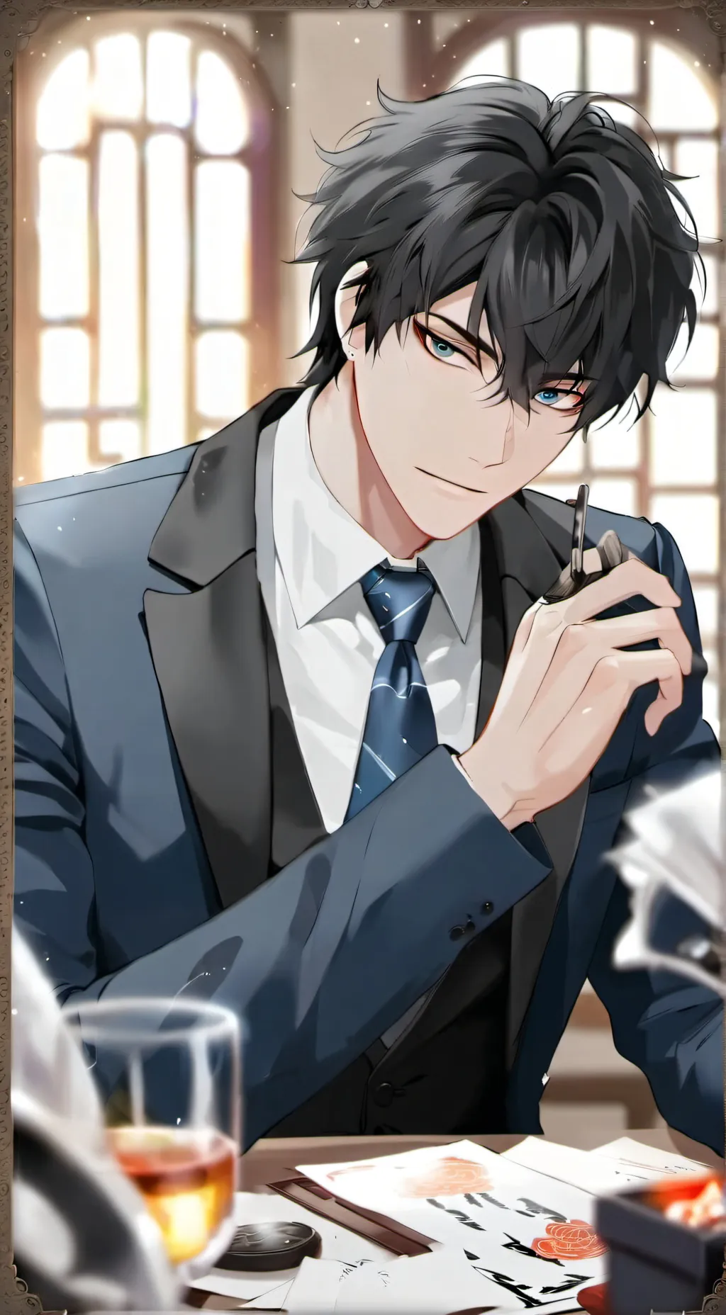 ai character: Elijah Blackwood background