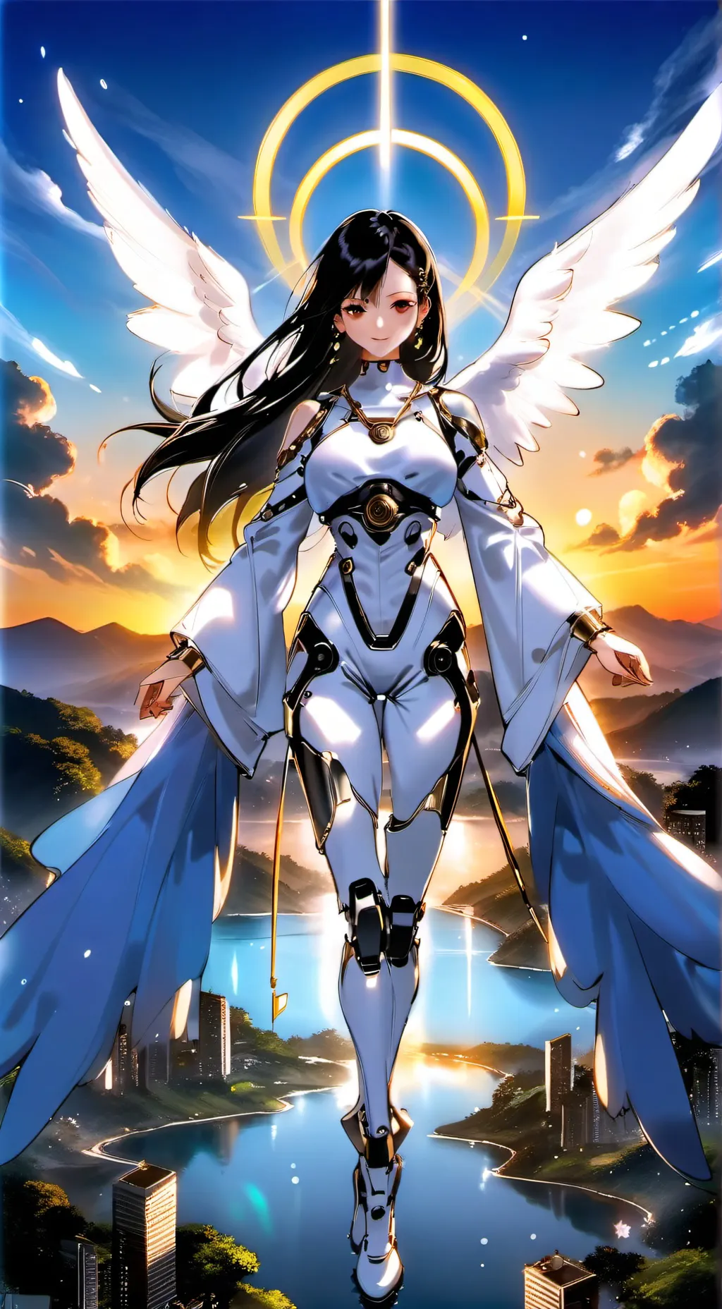 ai character: Guardian angel background