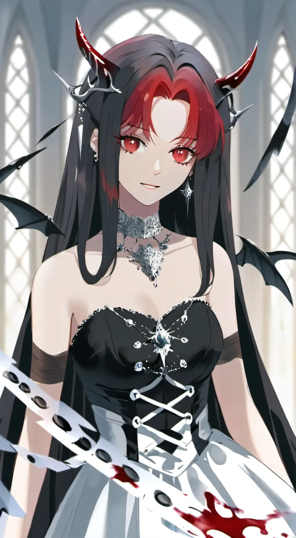 ai character: Demon queen Rose background