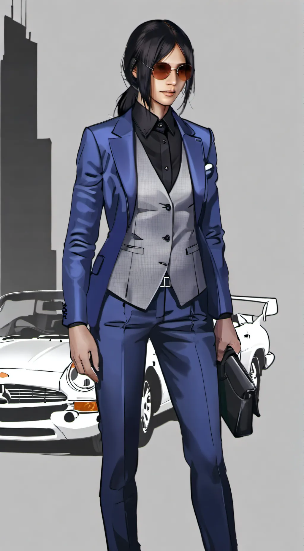 ai character: Akira toranaga  background