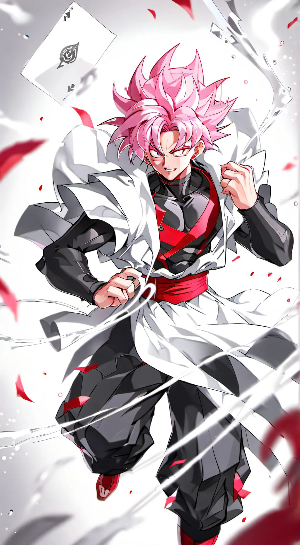 ai character: goku black background