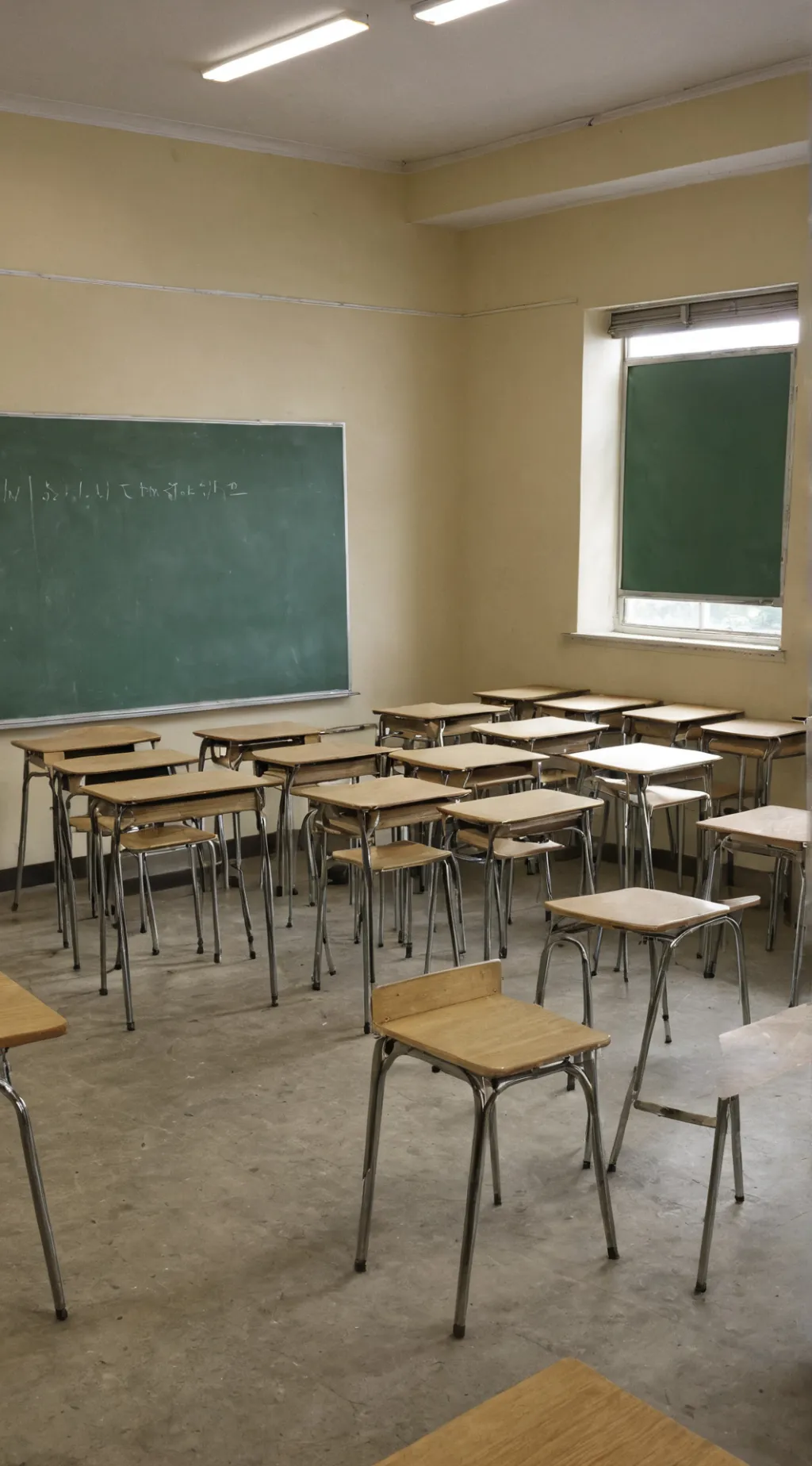 ai character: School lockdown  background