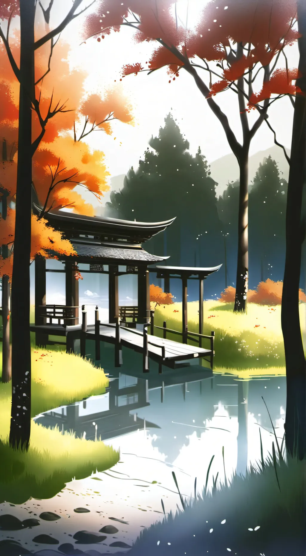 ai character: Helena gacha life background