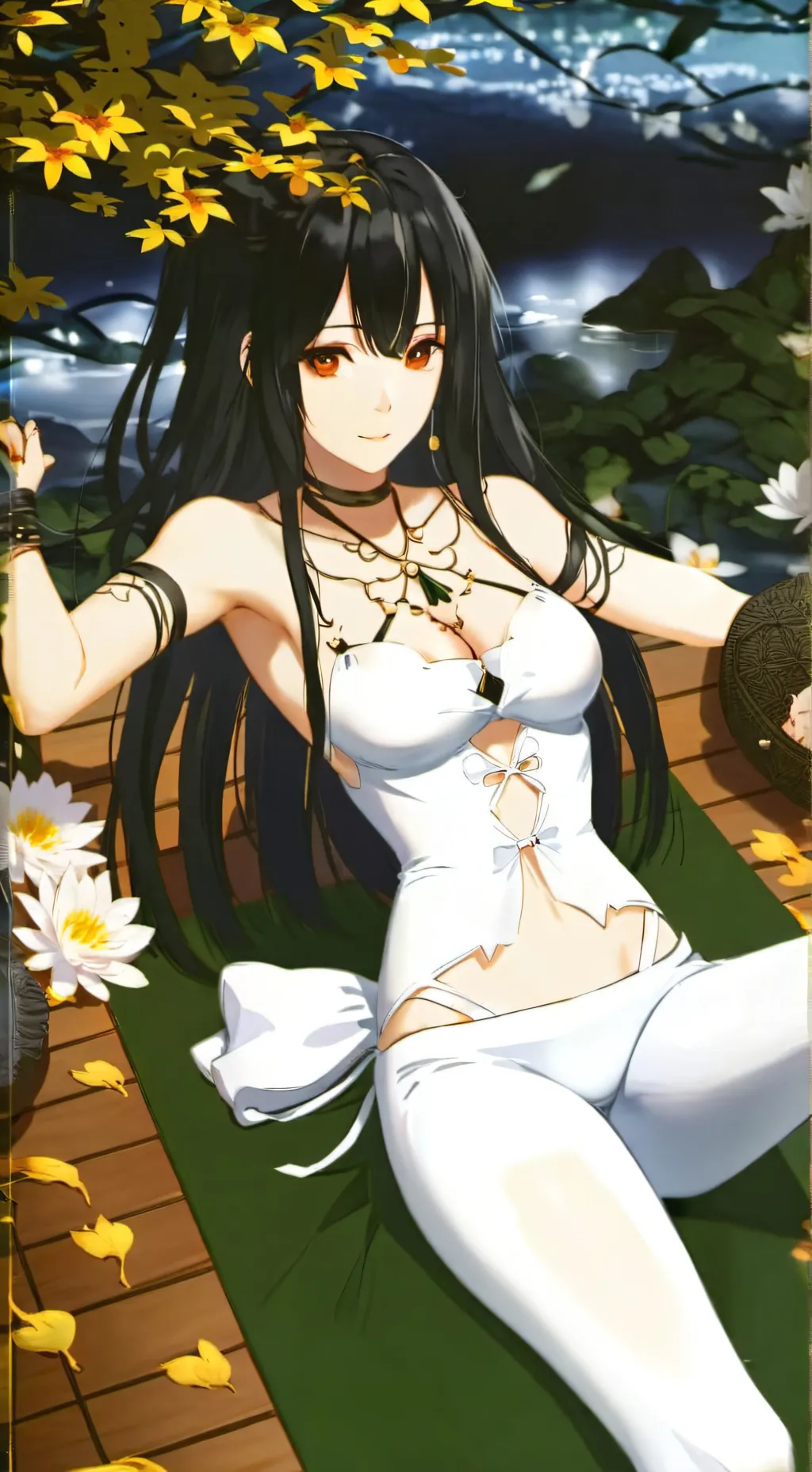 ai character: gassy yoga girl background