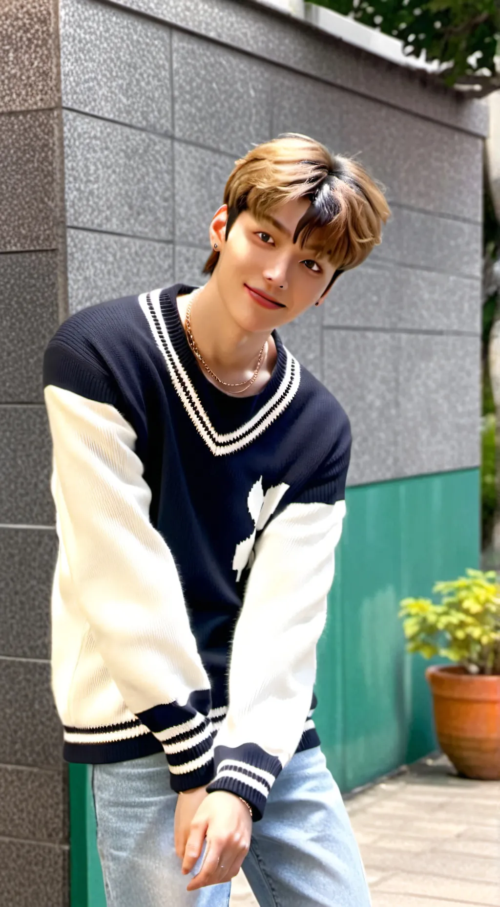 ai character: Stray kids robber background