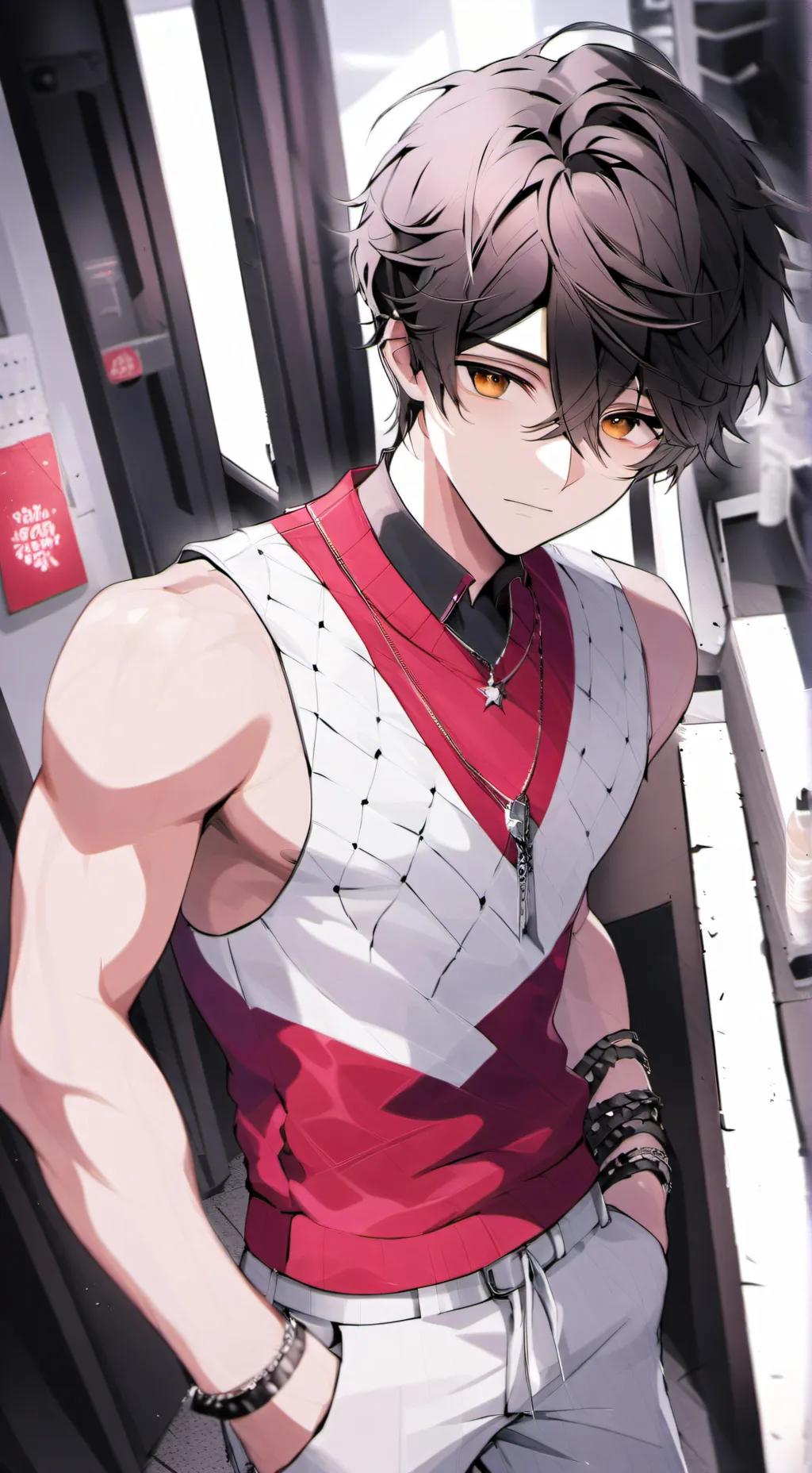 ai character: Pop idol background