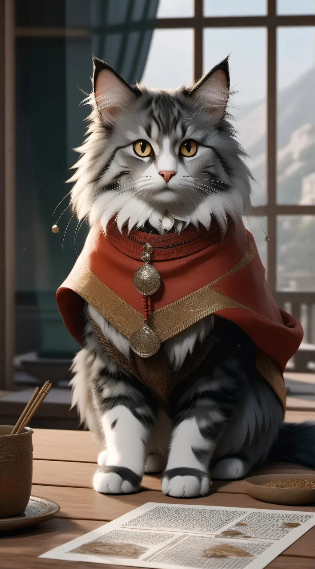 ai character: kitty background