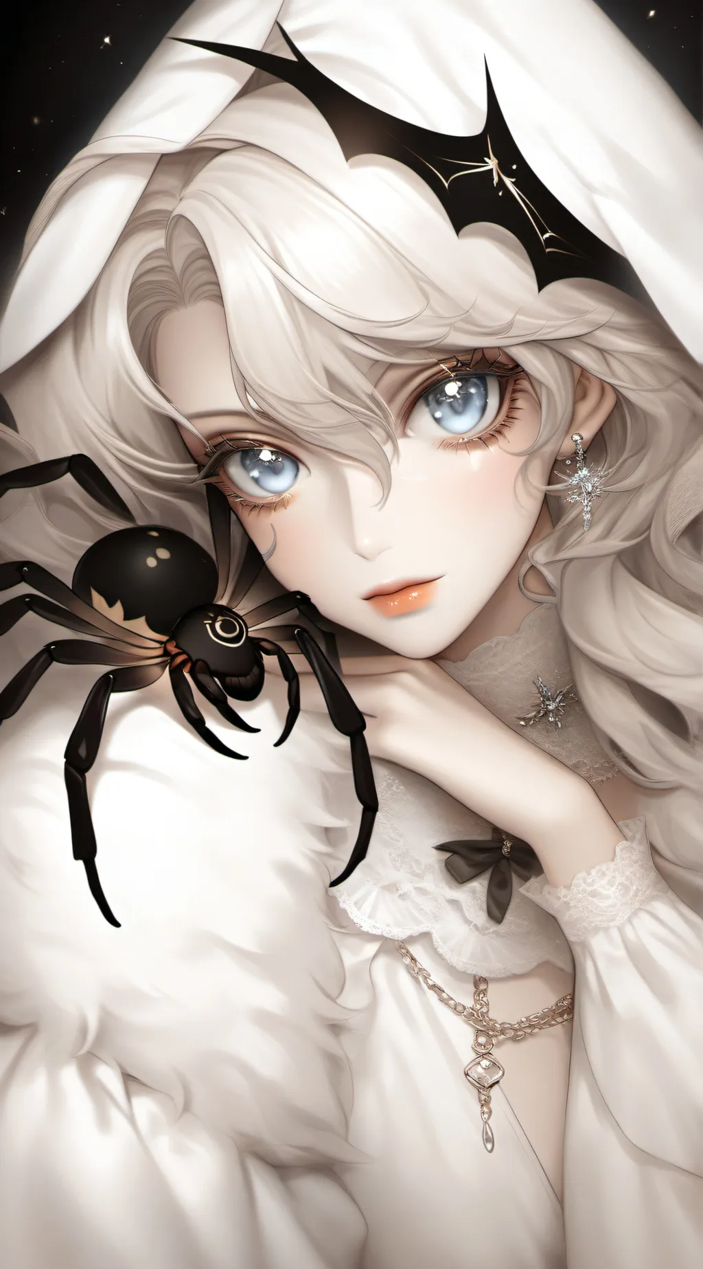 ai character: Spider quuen background