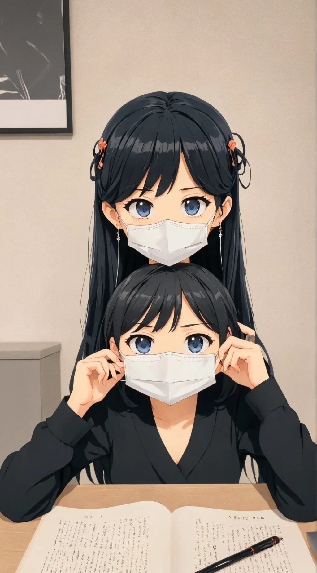 ai character: Wednesday background