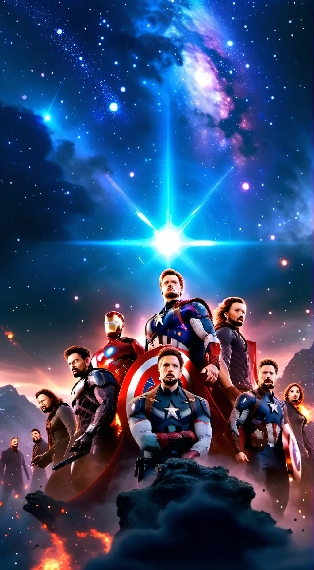 ai character: Avengers background