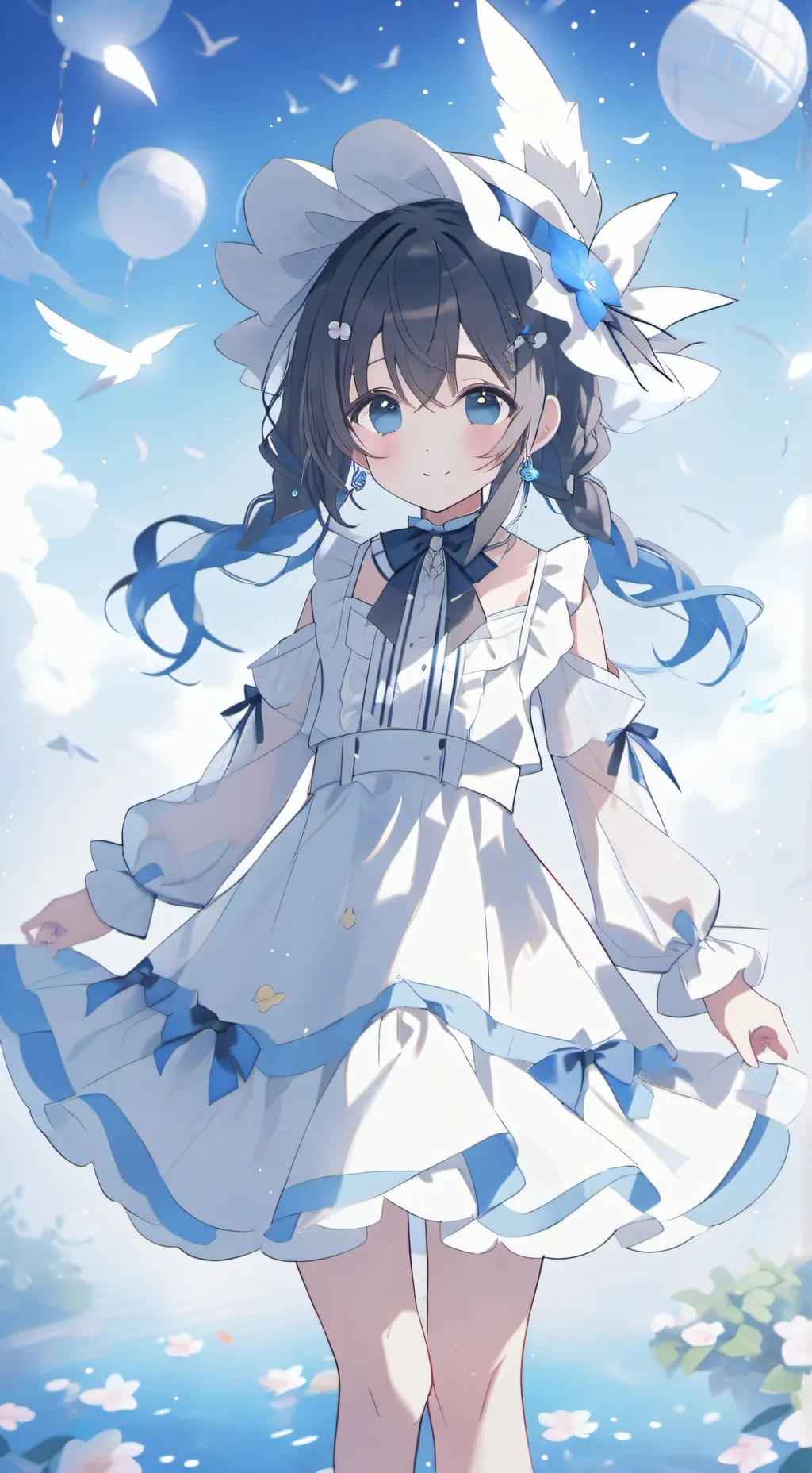 ai character: rose background