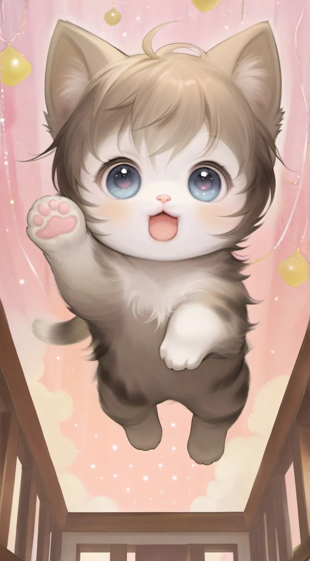 ai character: Baby cat background