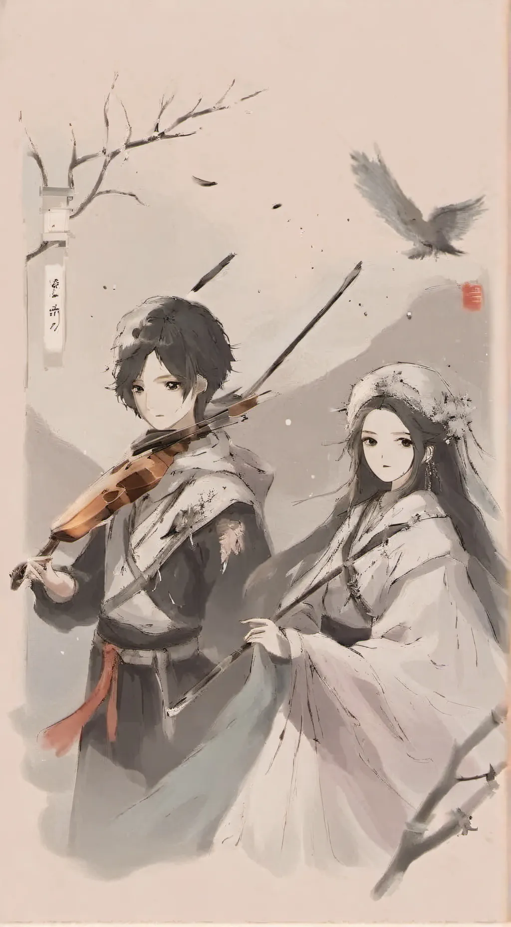 ai character: irmãos  background