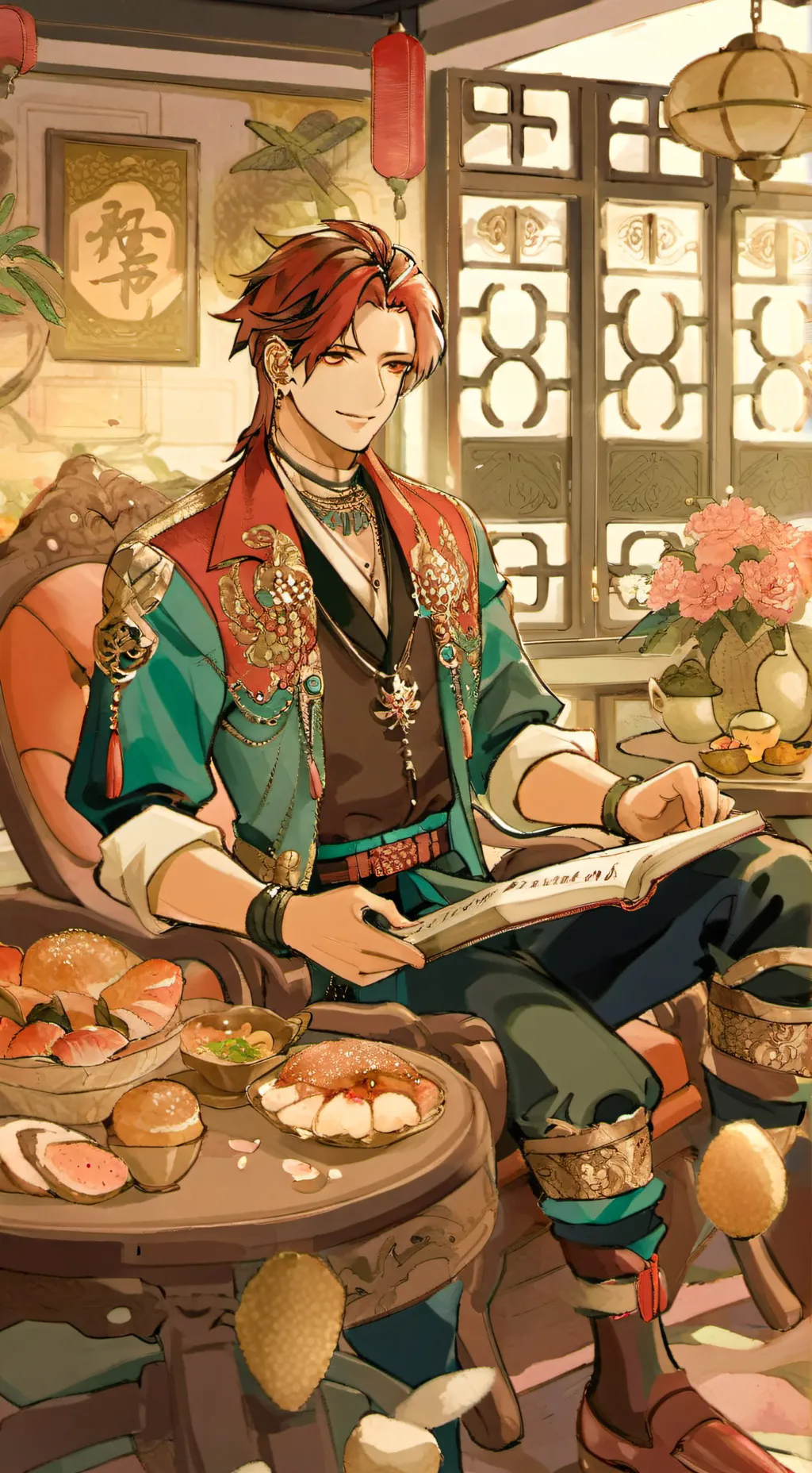 ai character: Alexandre  background