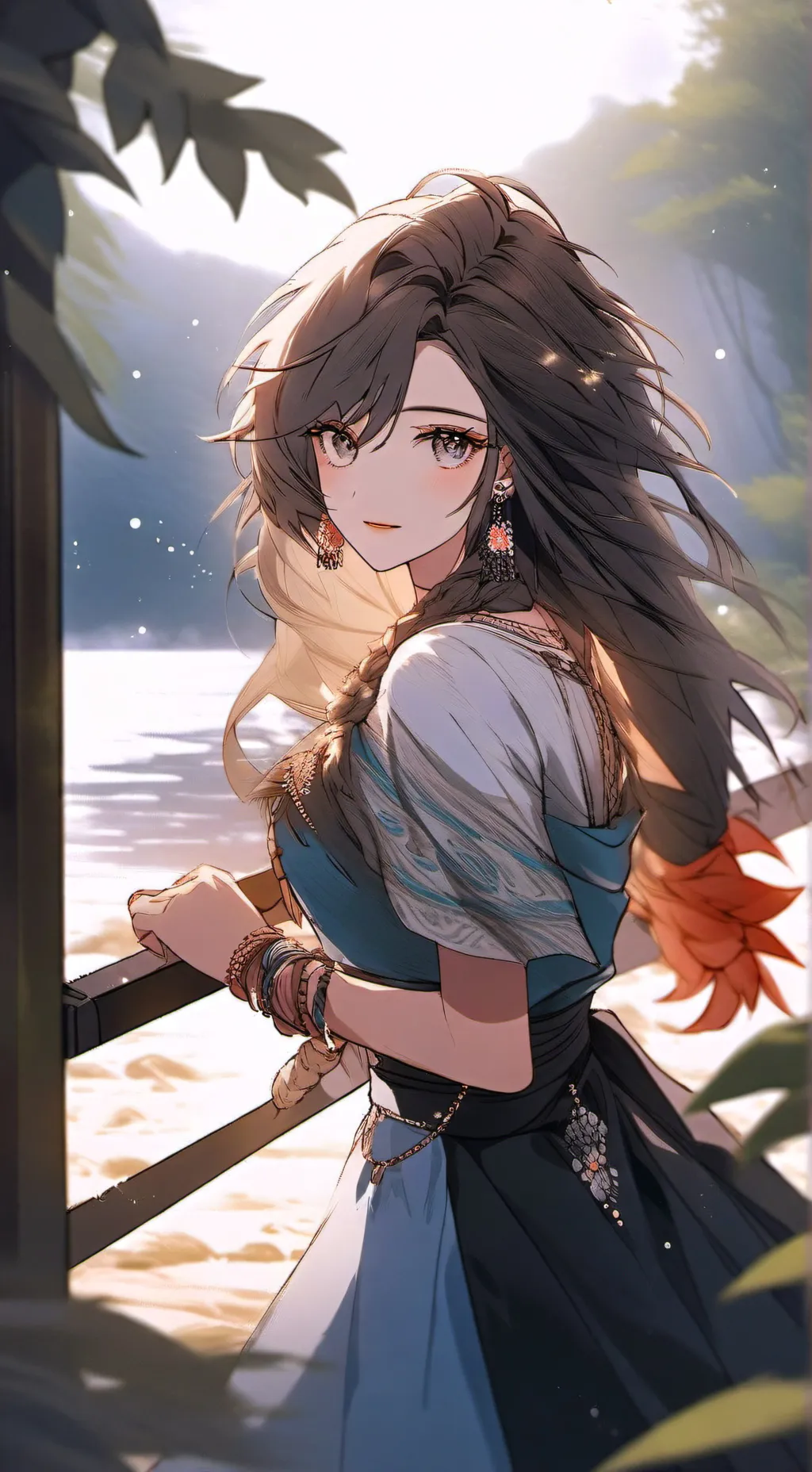 ai character: Amber  background