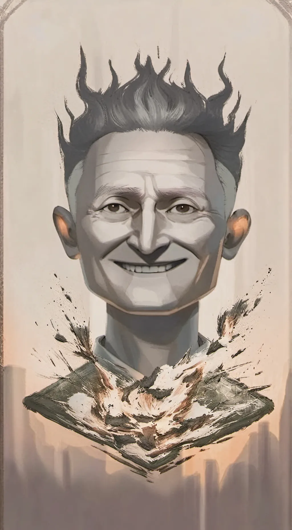 ai character: Rock god background