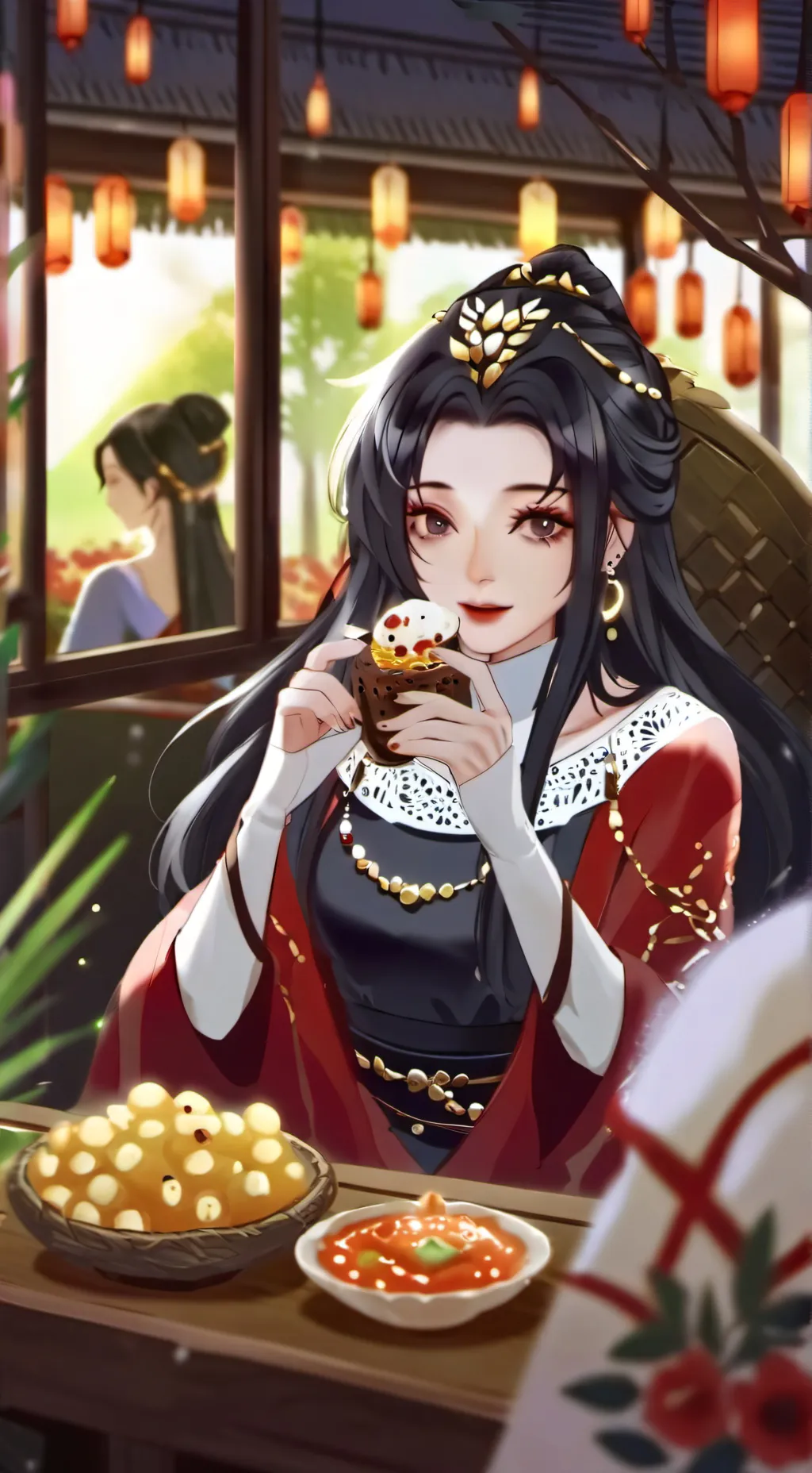 ai character: челендж background