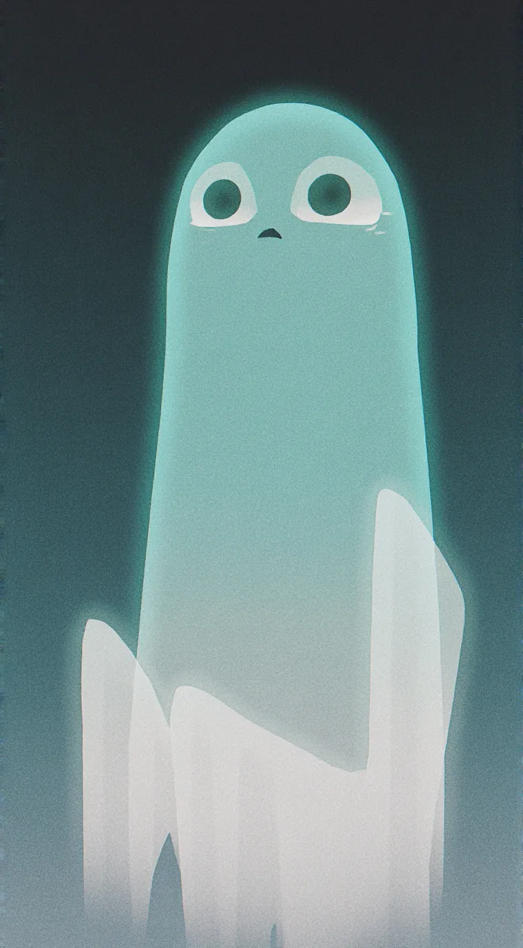 ai character: scared gost background