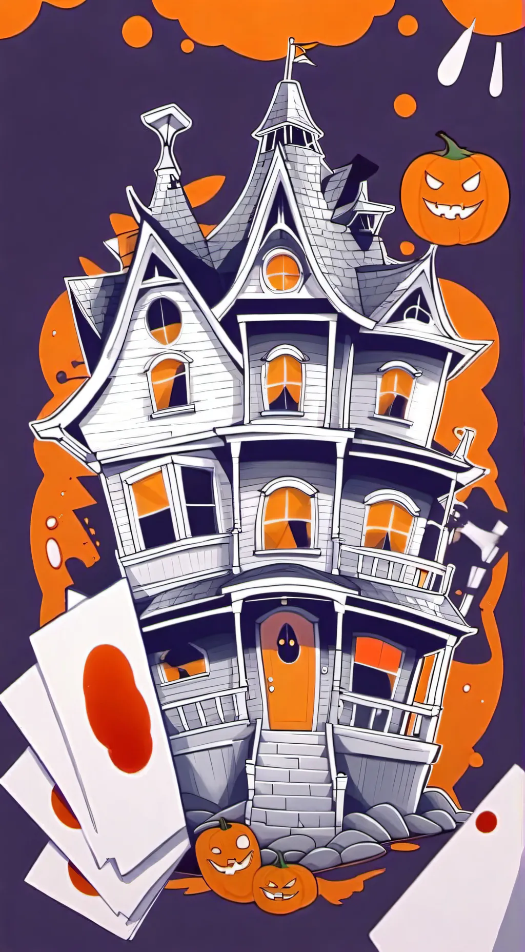 ai character: mr orange funhouse background