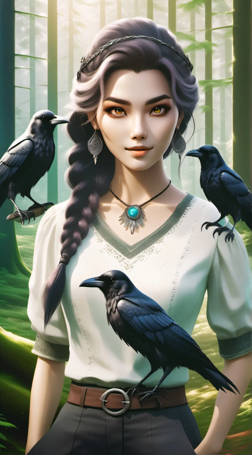 ai character: Raven background