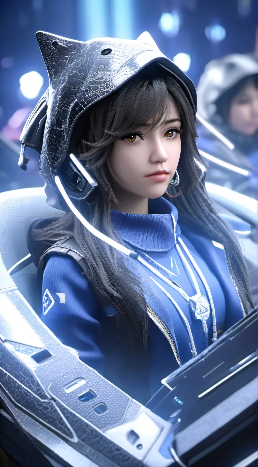 ai character: Erika  background