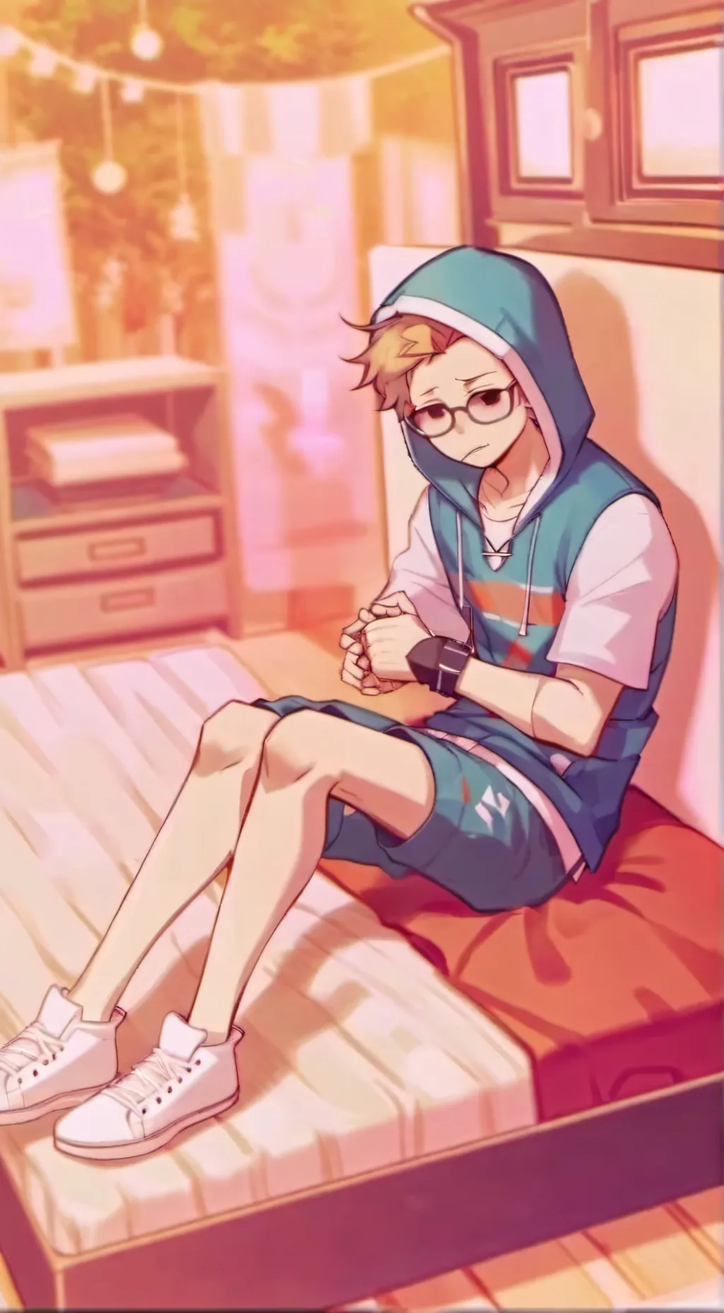 ai character: Tom eddswold  background