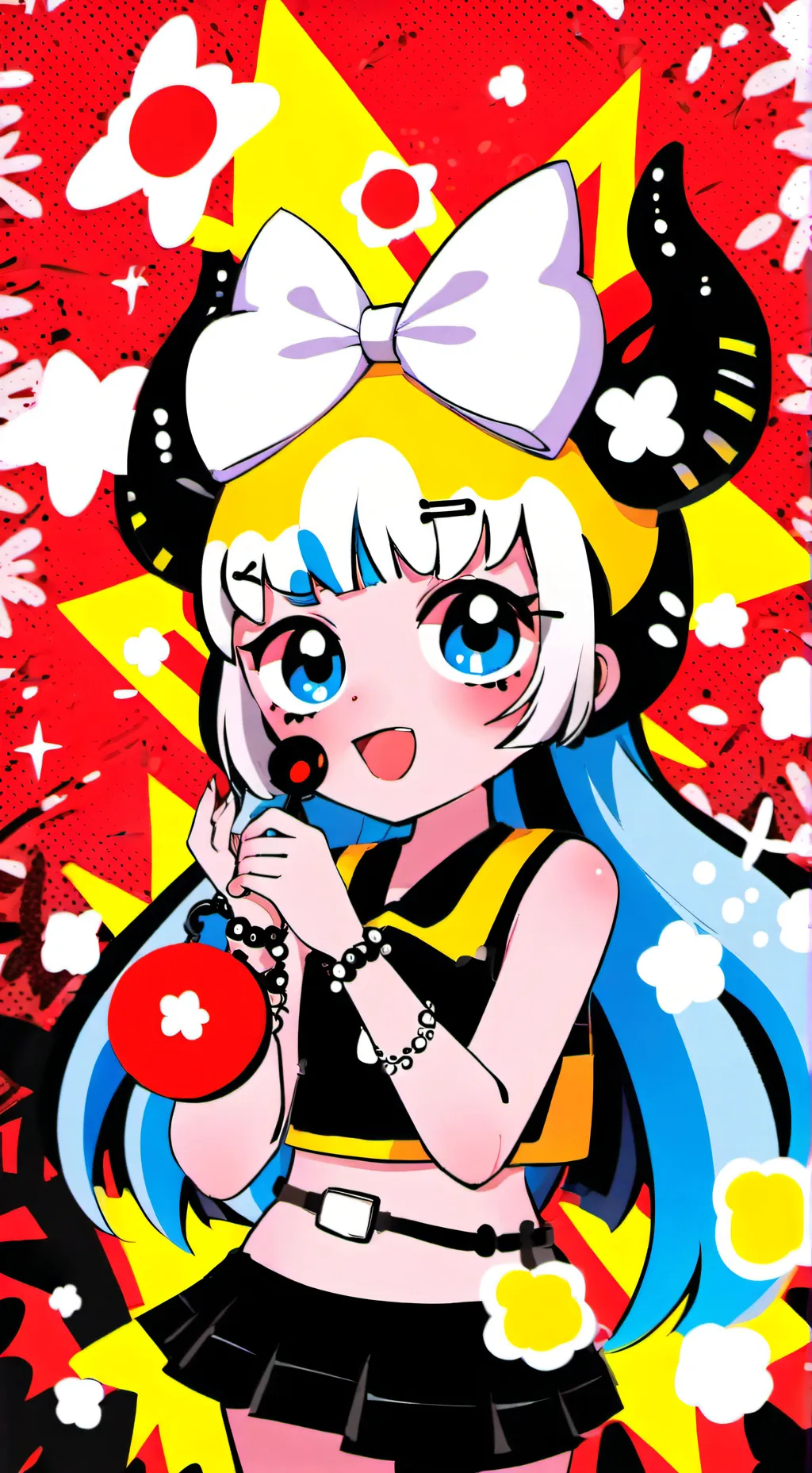 ai character: andriya 🩷🧡 background