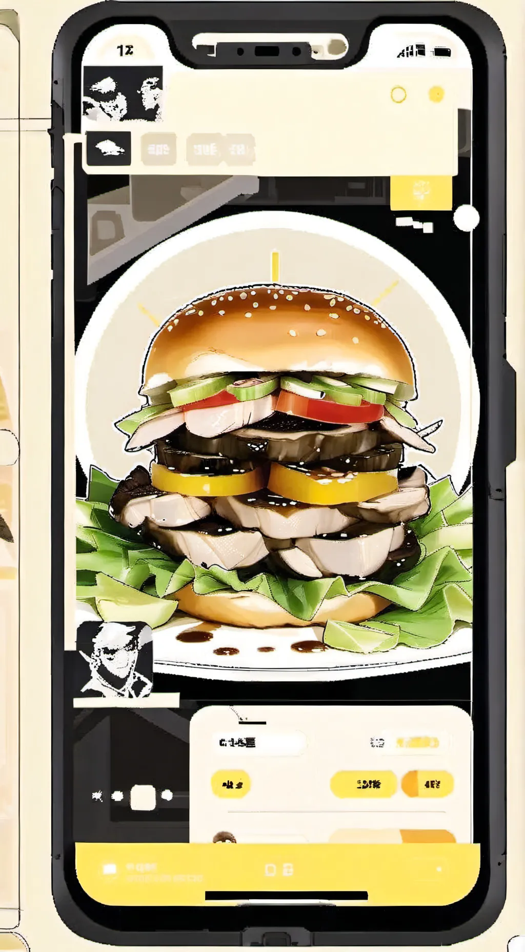 ai character: Arby’s meme background