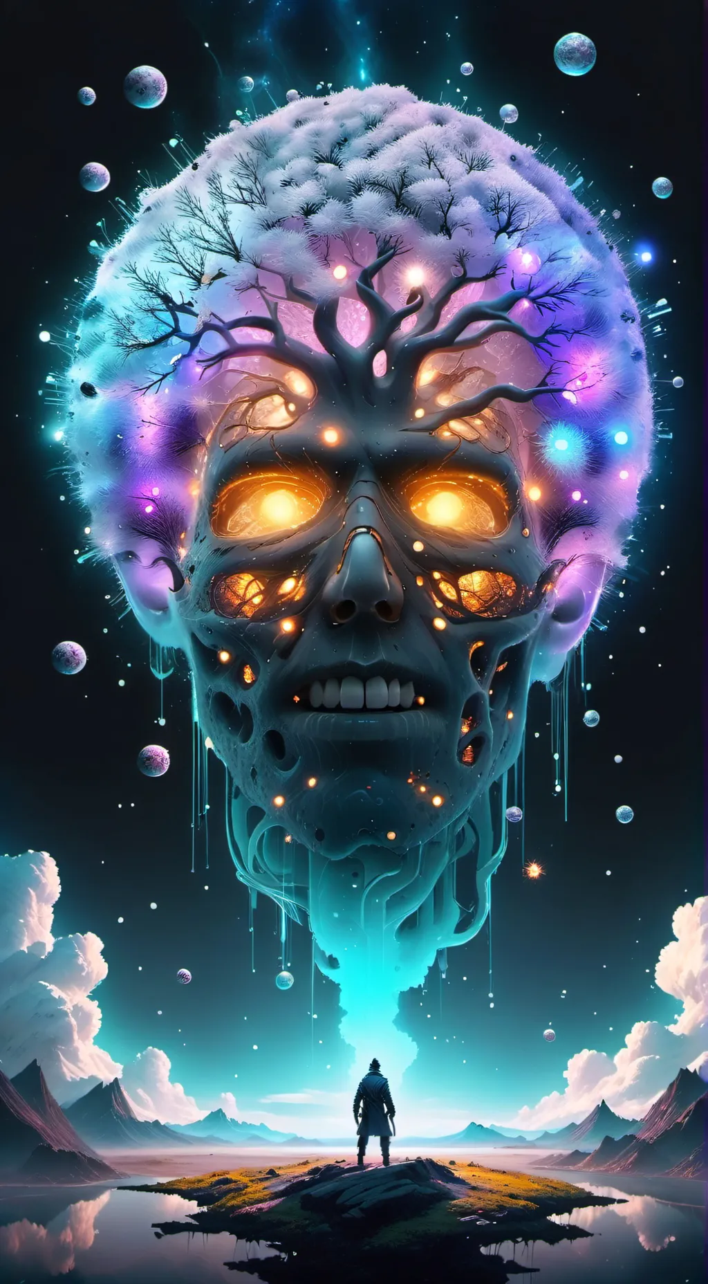 ai character: Virus X background