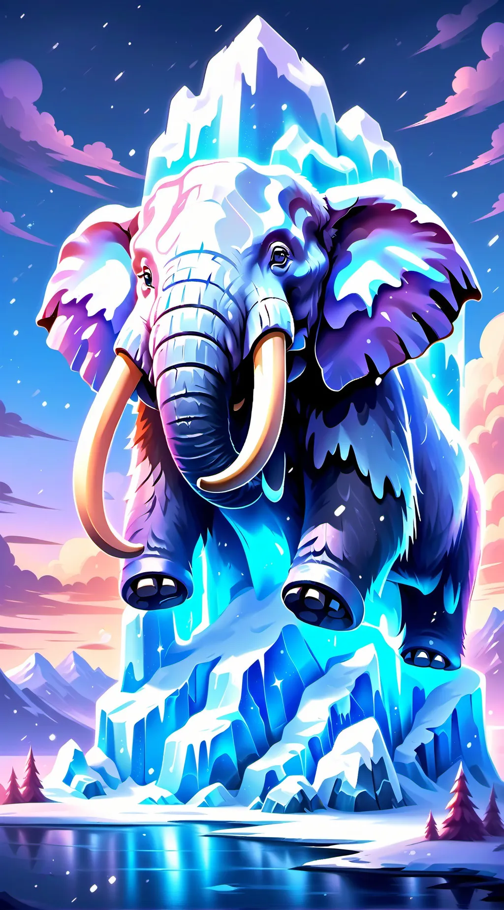 ai character: ice age background