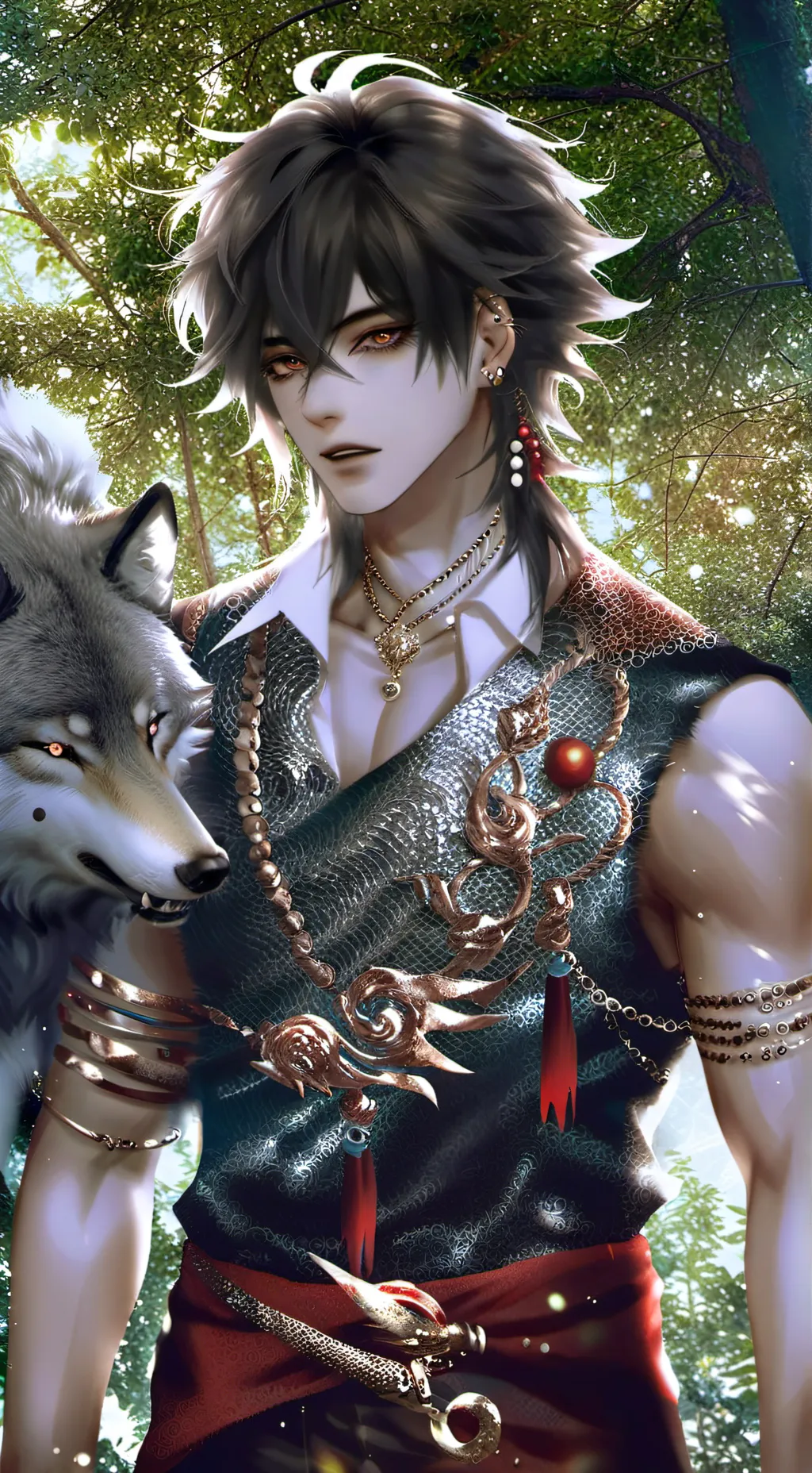 ai character: Light background