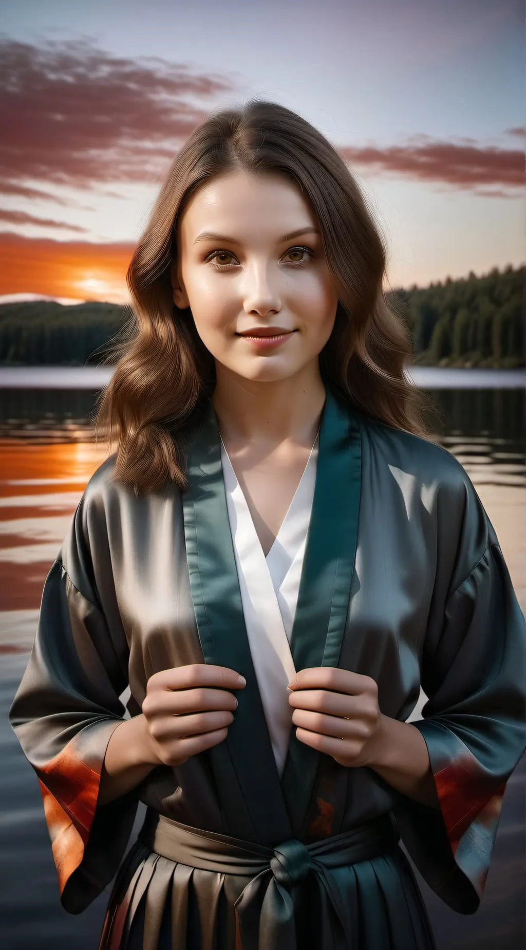 ai character: Millie bobby brown background