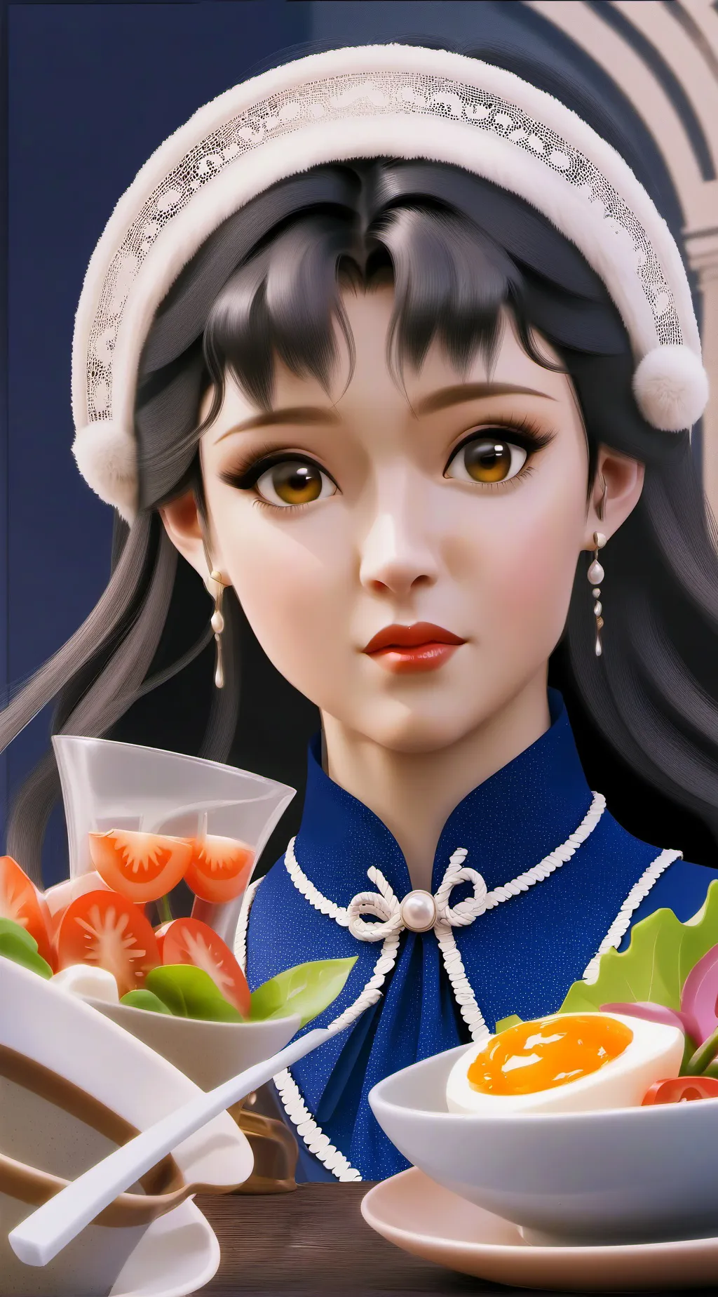 ai character: stuck background