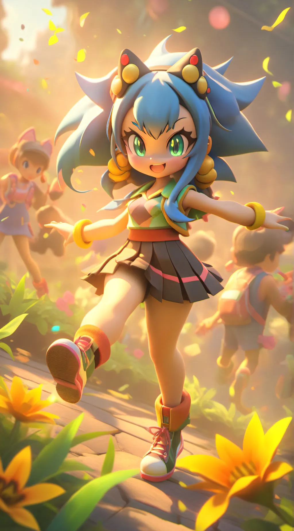 ai character: Sonica background