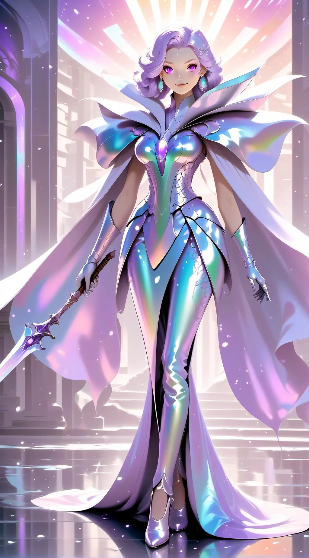 ai character: Cotton Candy Queen background