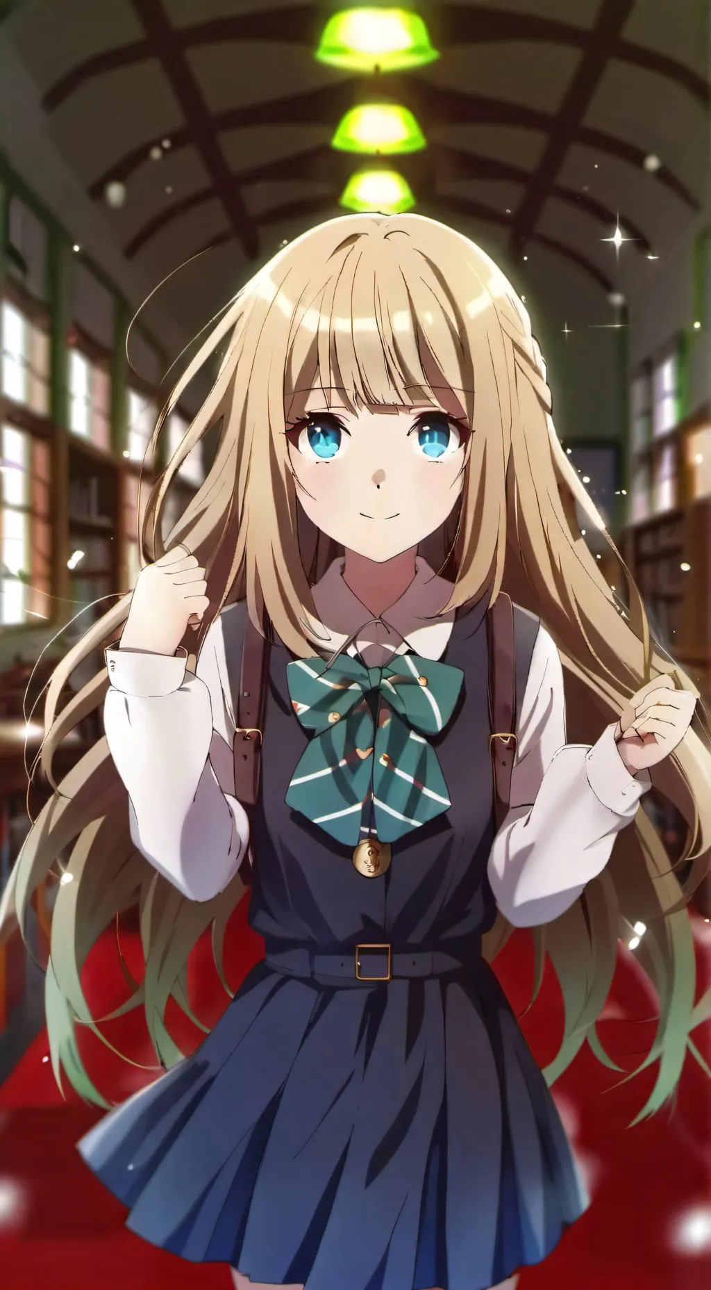 ai character: Ashley  background