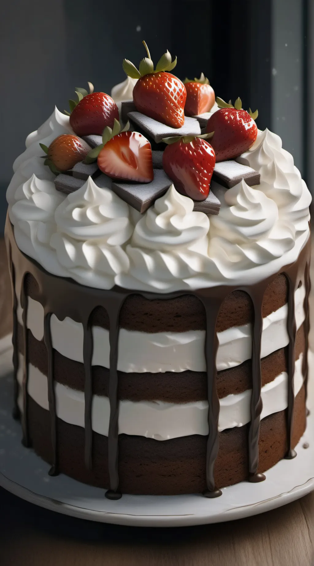 ai character: fruitcake background