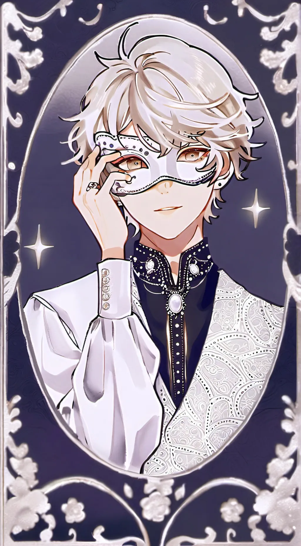 ai character: +×GREY×+ background