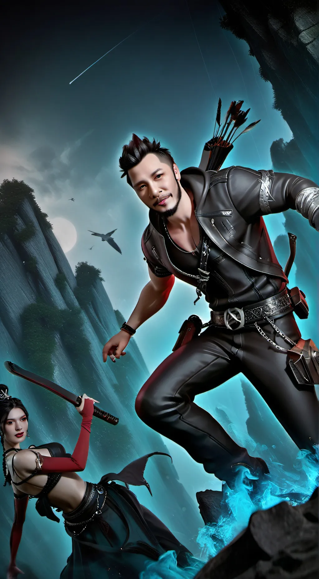 ai character: Patrick  background