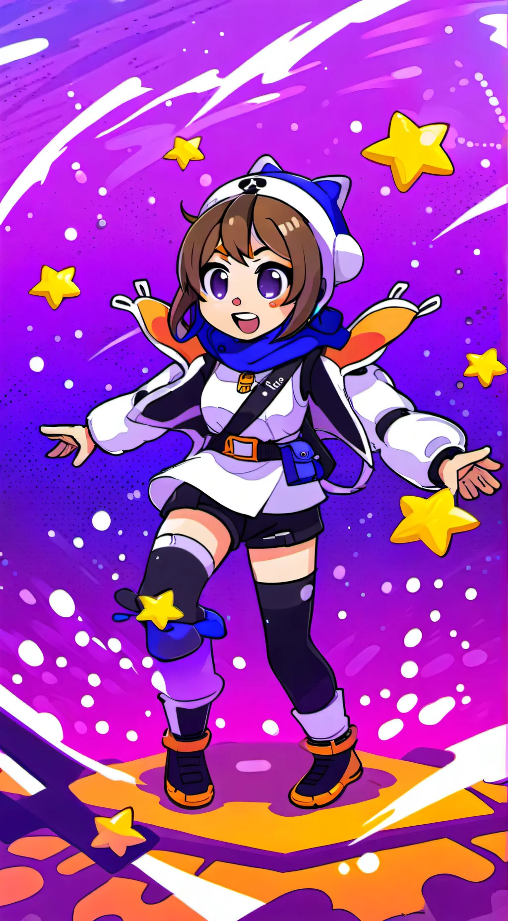 ai character: Luna background