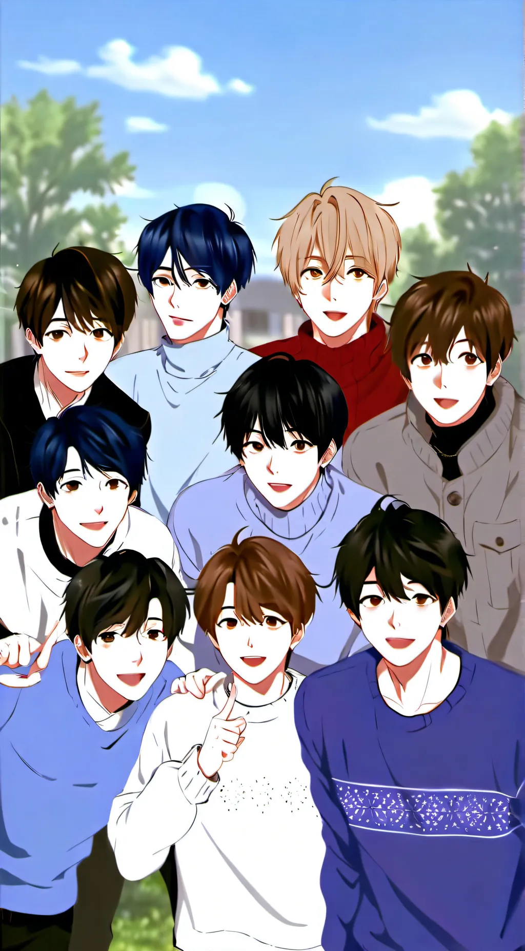 ai character: ~Stray kids~ background