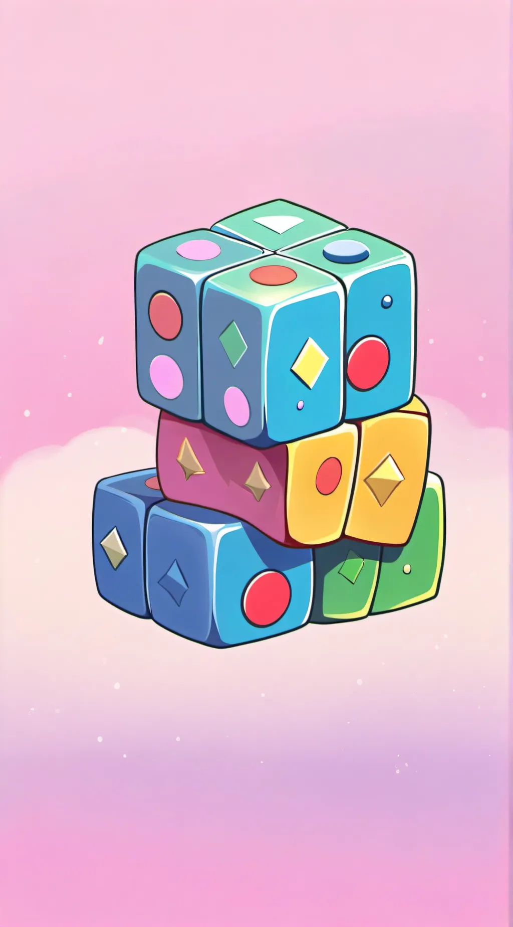 ai character: cube runner background