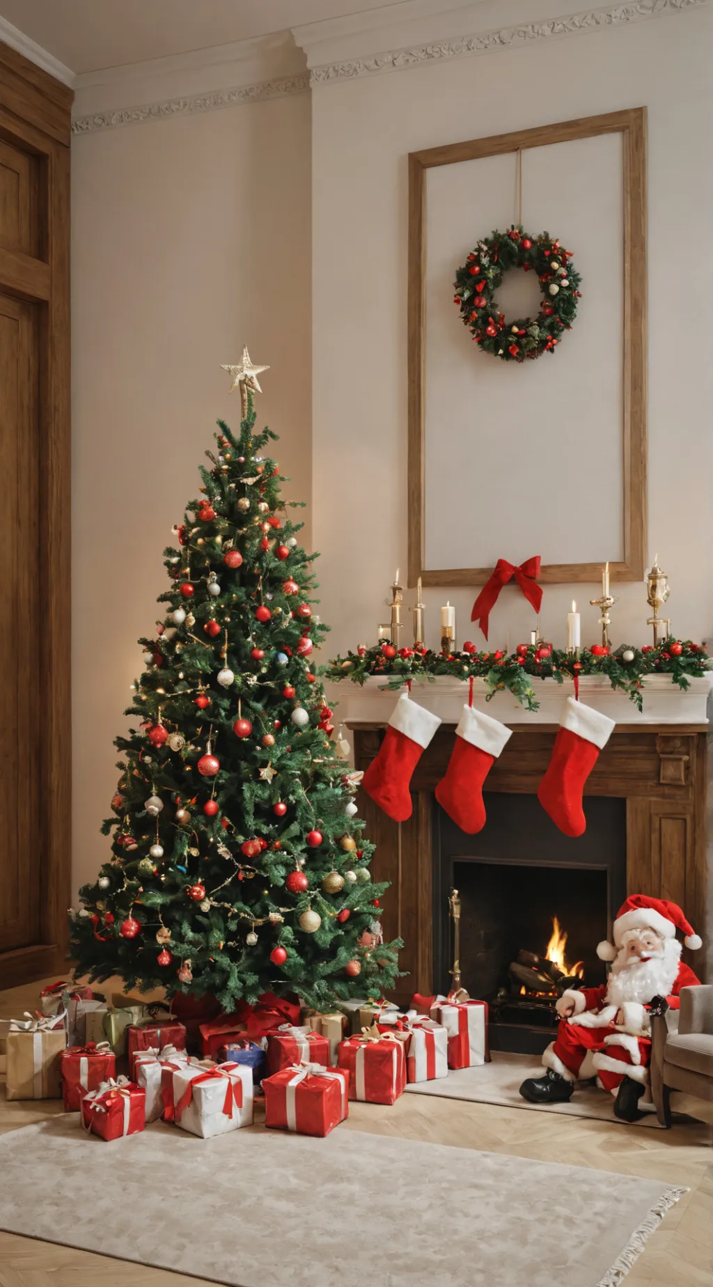 ai character: mm2 christmas background