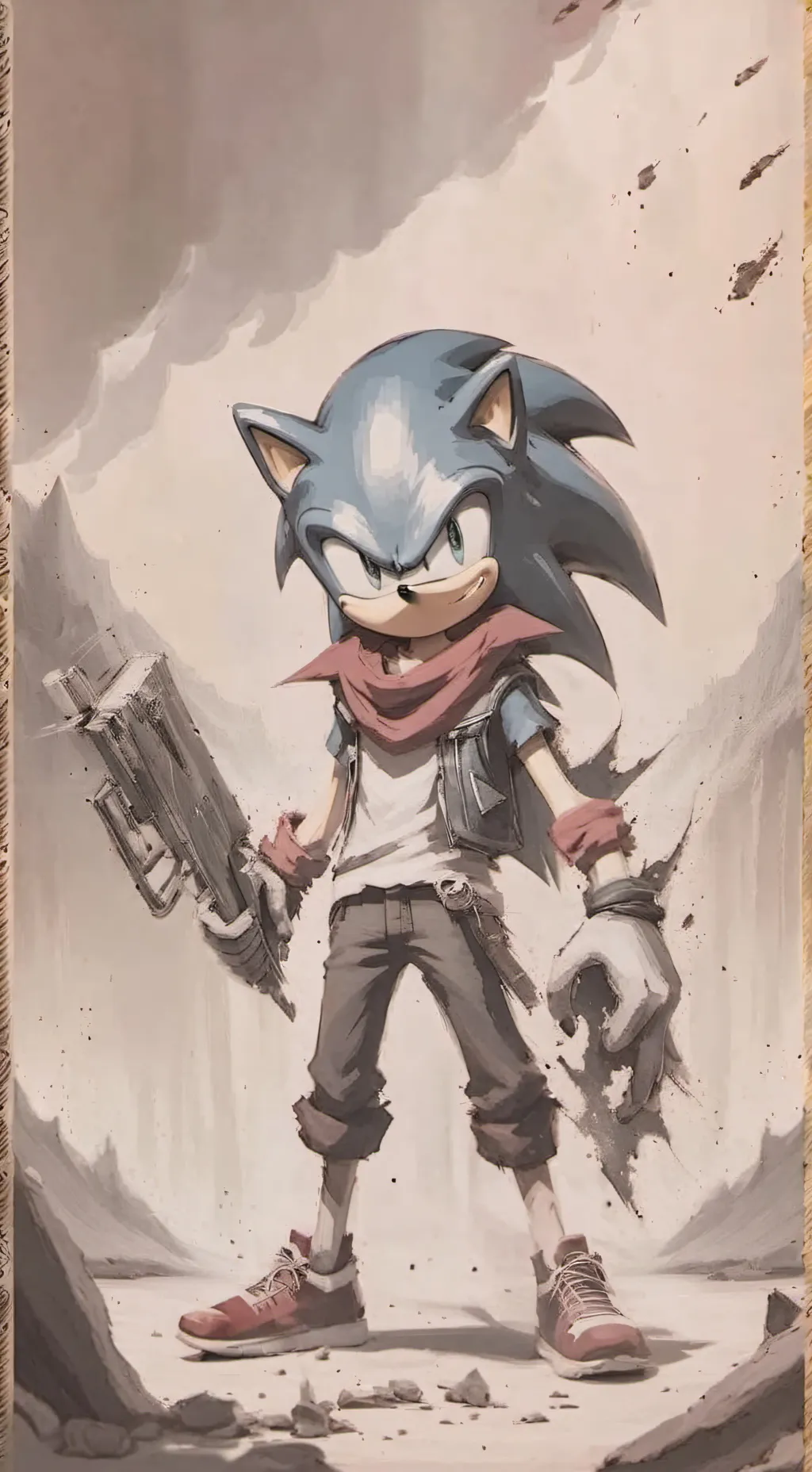 ai character: Sonic background