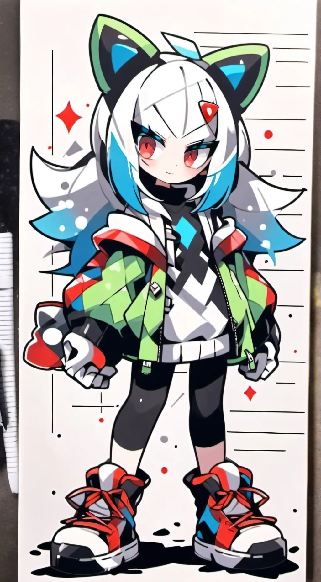 ai character: Lumin background