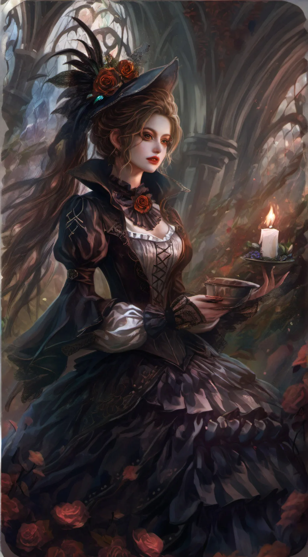 ai character: Luna background